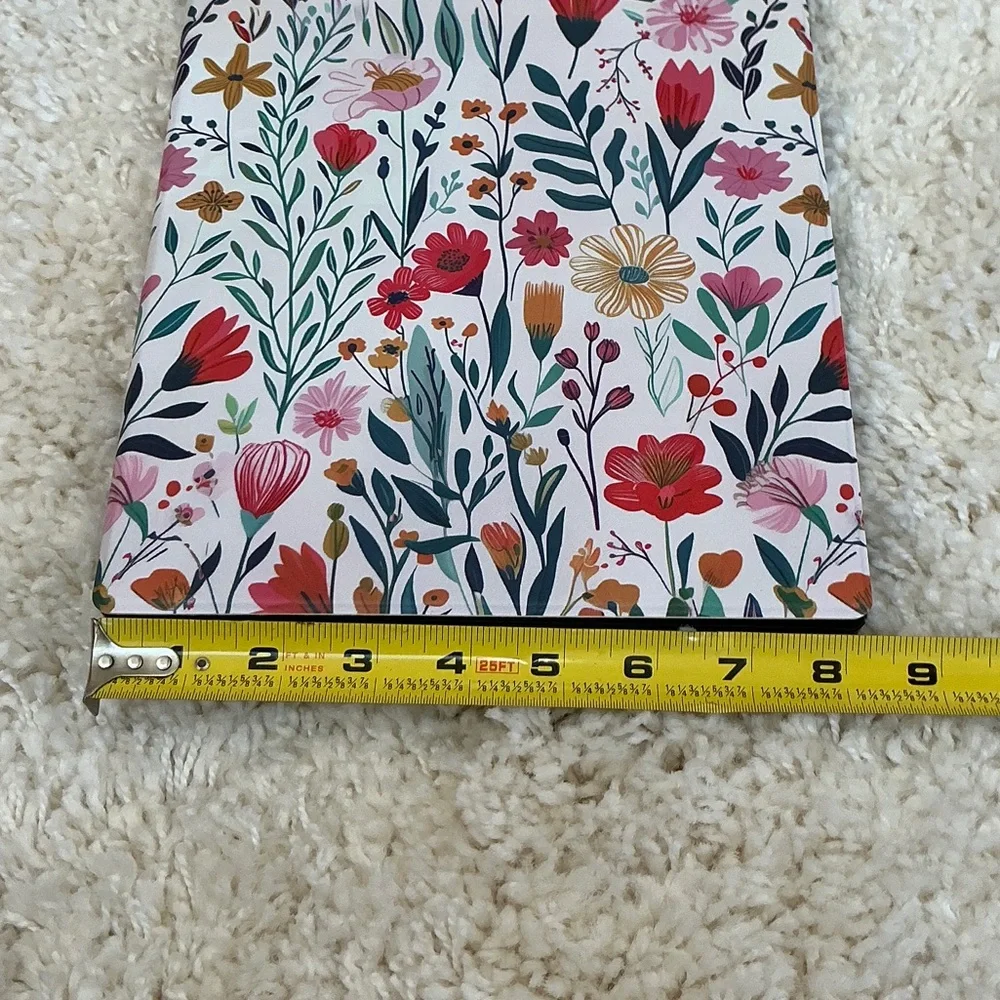 Floral Hardcover IPad Case- Pink, Red, Green, Gold